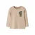 NAME IT MINI longsleeve met backprint – lichtbruin