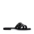 Sacha lakleren slippers zwart