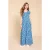 White Stuff Darcie Jersey Maxi Dre Blue Printed