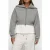 10DAYS Cropped Knit Zip Jacket Light Grey Melee