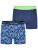 Happy Shorts Boxershorts ‘ Jersey ‘  blauw / donkerblauw