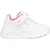 Skechers Meisjessneakers Street Uno Lite met perforaties (Roze/Wit)
