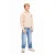 Retour Jeans hoodie met backprint – beige