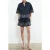 French Connection Alissa Cotton Popover Navy/white