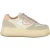 Leather Sneakers with Contrasting Details and Removable Footbed Wo