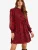 love & roses Jurk ‘Love & Roses Shirred’  lila / rood / zwart