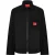 Hugo Heren Logo Katoenen Overshirt (Zwart)