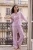 TRENDYOLMİLLA Dames 2-pack Paars Gestreept Lang Loungewear Regular fit Pyjama- Sets