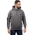 Caterpillar Merkbanner Katoenen Grijze Hoodie voor Mannen