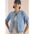 Blouson in denimkwaliteit met ritssluiting