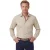 Beige katoenen overhemd Eterna Modern Fit strijkvrij