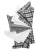 Next Pochet  grijs / zwart / wit
