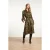 Smashed Lemon Midi shirtjurk met luipaardprint in army en zwart |