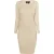 Faina Ribgebreide jurk met strasssteentjes Dames lichtbeige