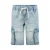No Way Monday regular waist short light blue denim