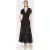 PINKO Hannover Gonna Mussola Ricamo Black