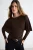 TRENDYOLMİLLA Dames Bruin Effen Lang Regular fit Blouses