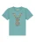 watabout.kids Shirt ‘Floral Deer’  turquoise / geel / rood
