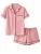 LEAFLETIC Pyjamabroek ‘Leafletic Women’s Night Wear Short Set’  oudroze