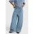 Alix the Label denim wide leg regular waist broek light blue denim