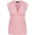 Rose Mouwloze Jersey Faux Wrap Top Biologisch Katoen