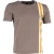 Louis Vuitton T-shirt met streepjesdetails in bruin katoen