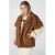 MS Mode Plus Size teddy jas – camel
