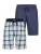 Phil & Co. Berlin Pyjamabroek ‘ Classics ‘  lichtblauw / donkerblauw / offwhite