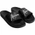 Malelions Men Signature Slides | Black/White