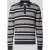 lindbergh relaxed fit poloshirt van 100% katoen met streepmotief
