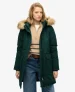 Everest Parka van Imitatiebont Green