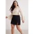 Trendyol Curve Dames Ecru Gestreept Lang Relaxed fit Grote maten Blouses
