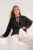 TRENDYOLMİLLA Dames Zwart Effen Lang Oversized Overhemden