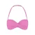 Beachlife voorgevormde strapless bandeau bikinitop met lurex roze