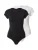 ABOUT YOU Shirt body ‘Ellinor’  zwart / wit