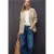 Street One Dames Lange corduroy blazer in Beige