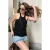 Gestreepte Halterhals Blouse