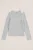 WE Fashion – Meisjes T-shirt van ribstof – Lichtgrijs – Katoen –