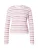 QS Trui  pruim / mauve / wit