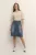 Denim rok A-shape light blue