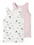 NAME IT Onderhemd  crème / marine / mauve / rosa