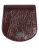 Bordeaux Exotische Huid Munt Condom Houder Pocket Portemonnee