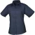 Premier Dames/Dames Popeline Blouse met Korte Mouwen (Marine)