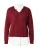 ONLY Trui  wijnrood / wit