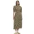 Finery Mela midi-jurk met polkadots en ronde hals voor dames (Donkere Khaki)
