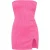 Missy Empire Bandeau-minijurk voor dames (Roze)
