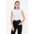 Mouwloze Katoenen Ronde Hals Diamante Top