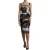Patchwork Print Jersey Sheath Jurk
