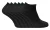 Dames ademende enkelsokken van 100% katoen – Zwart