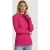 EsQualo Top Rib Long Slve Fuchsia